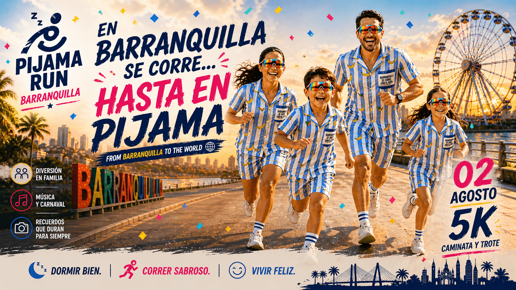 Pijama Run 5K RÉCORD MUNDIAL