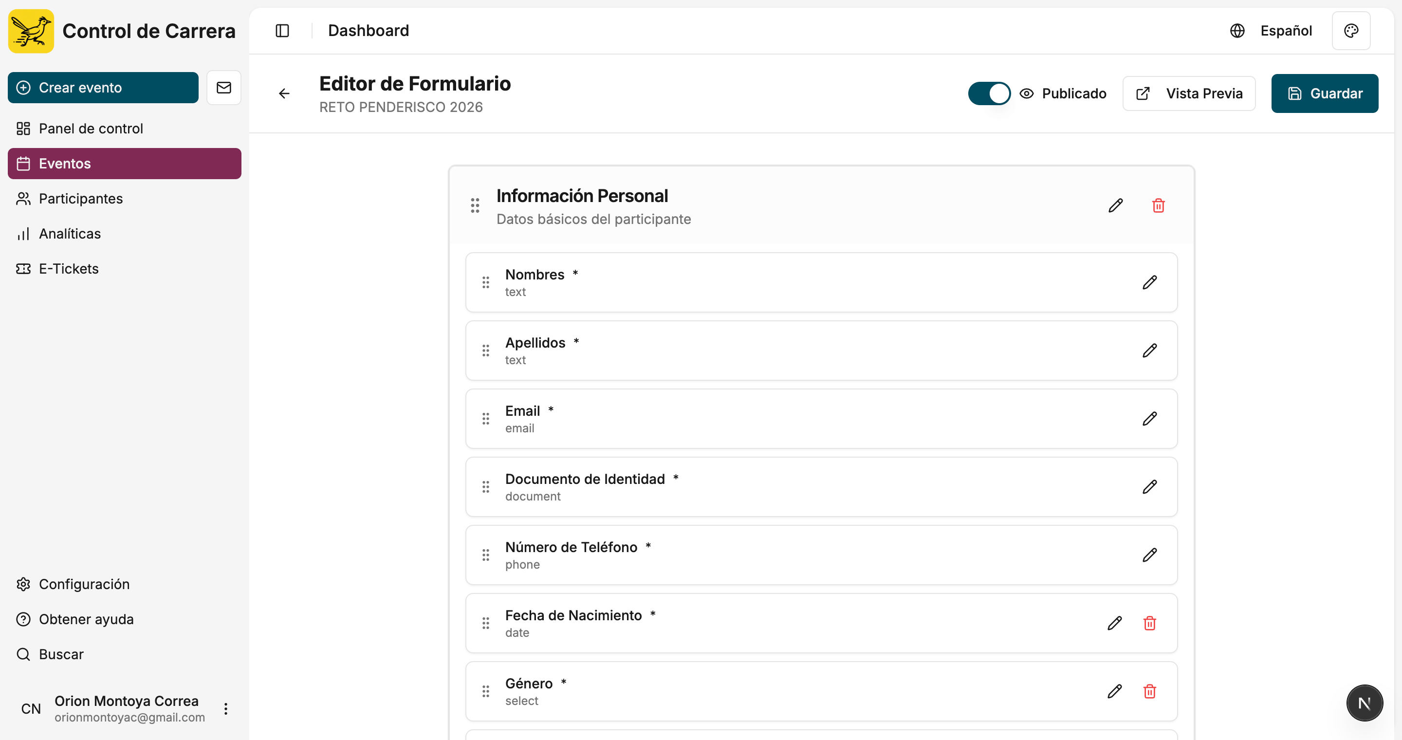 Personaliza formularios