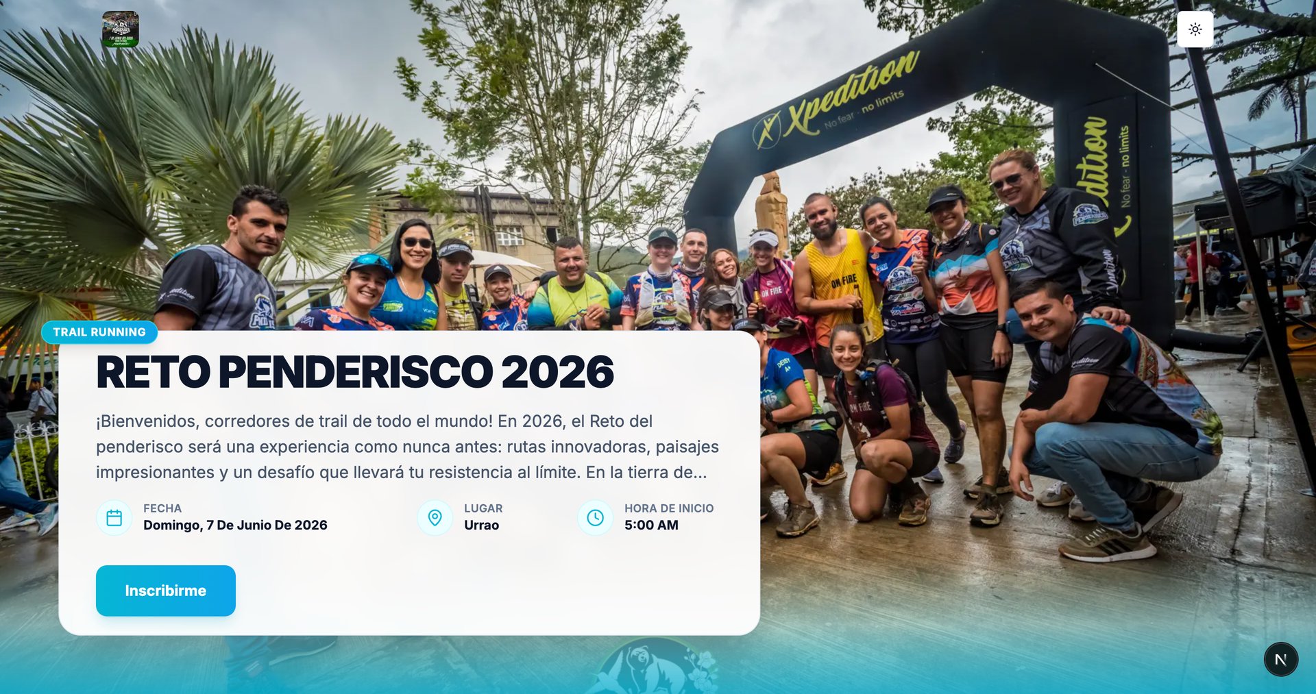 Pagina web para tu evento